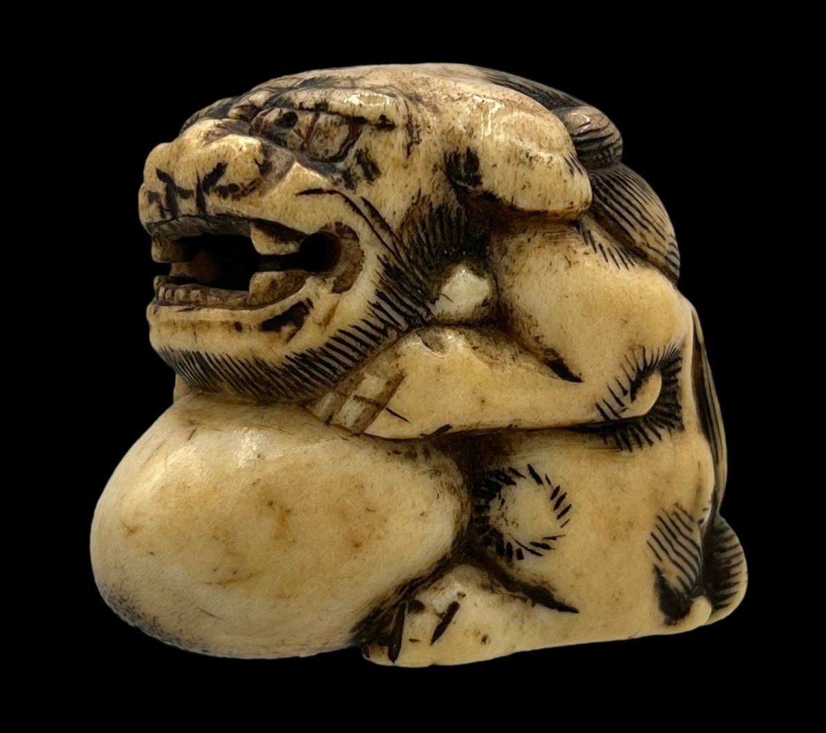 Netsuke shichi - époque Meiji 