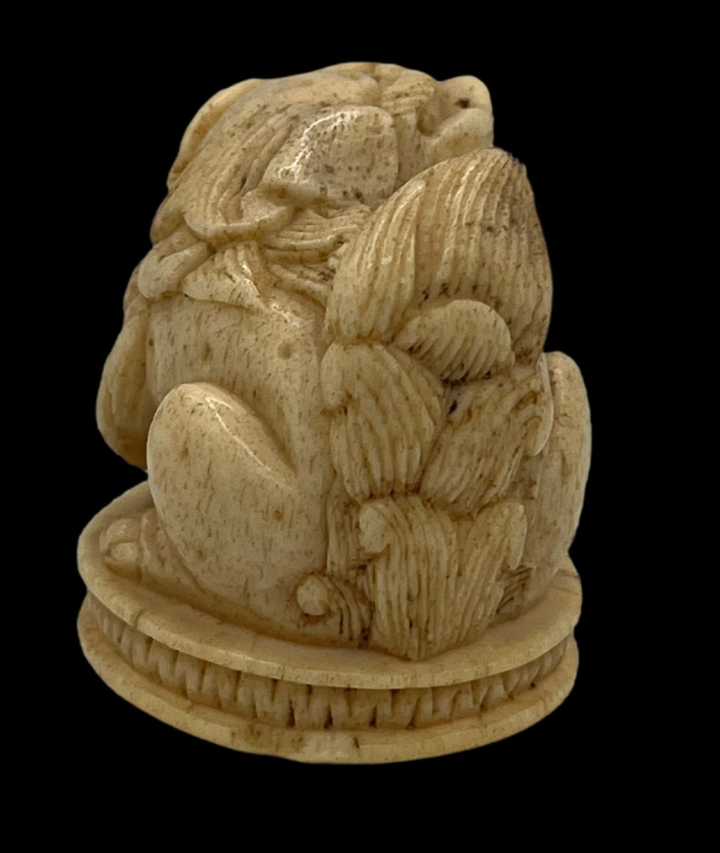 Netsuke shichi - époque Meiji -photo-1