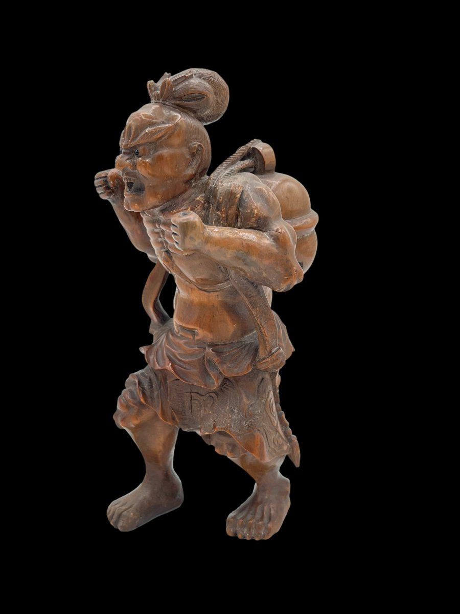 Wooden Okimono - Meiji Period-photo-2