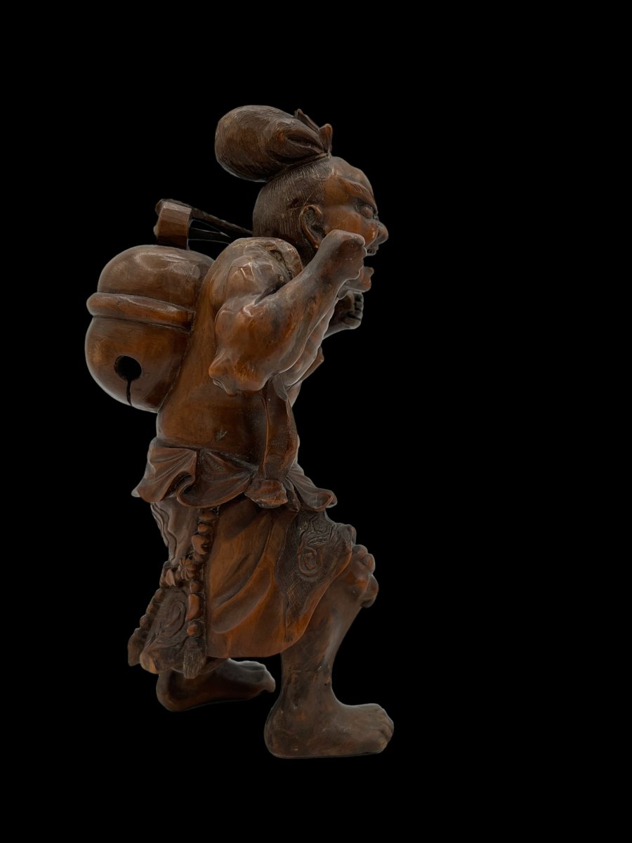 Wooden Okimono - Meiji Period-photo-2