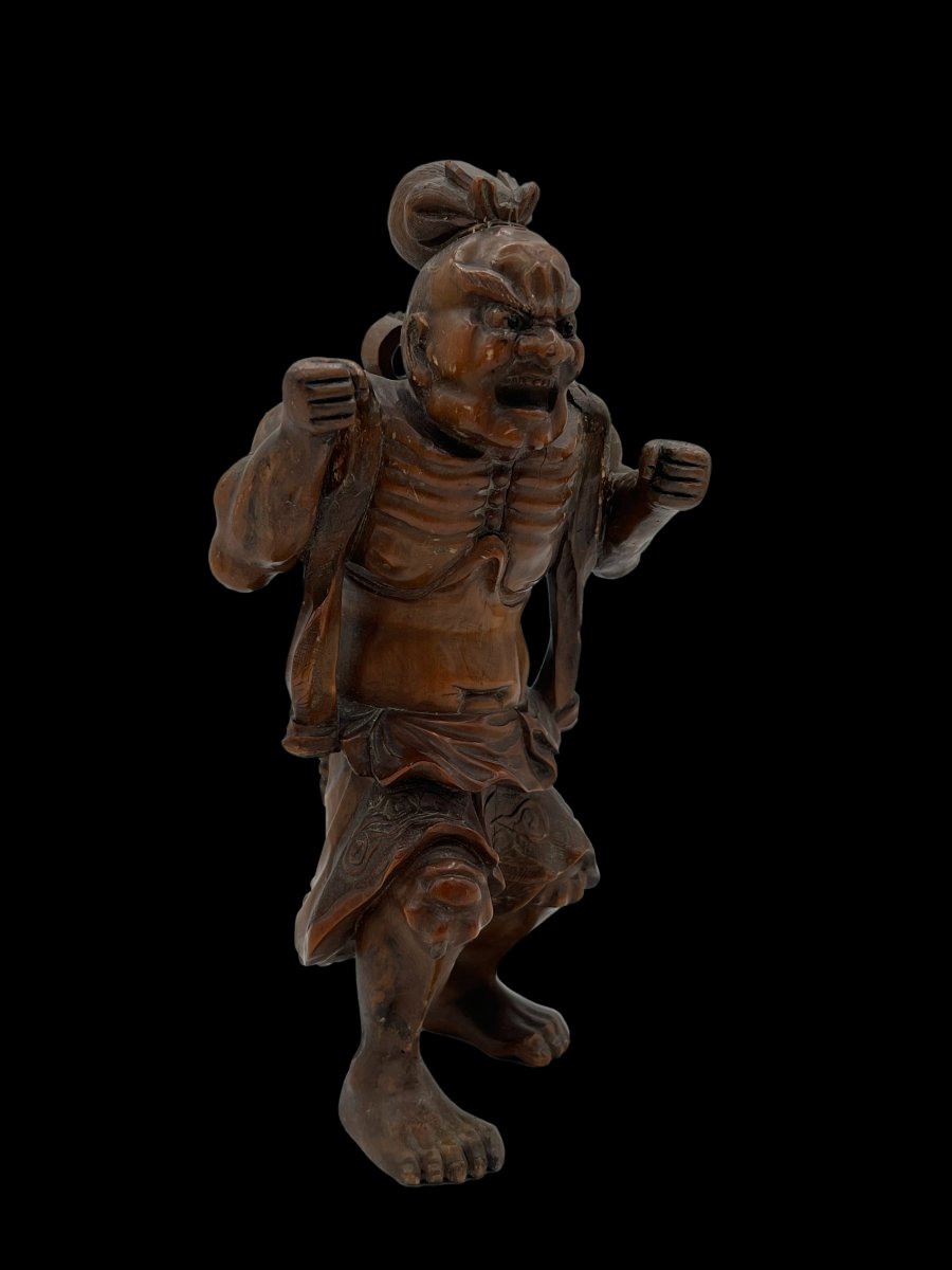 Wooden Okimono - Meiji Period-photo-3