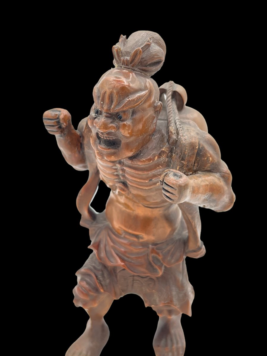Wooden Okimono - Meiji Period-photo-6