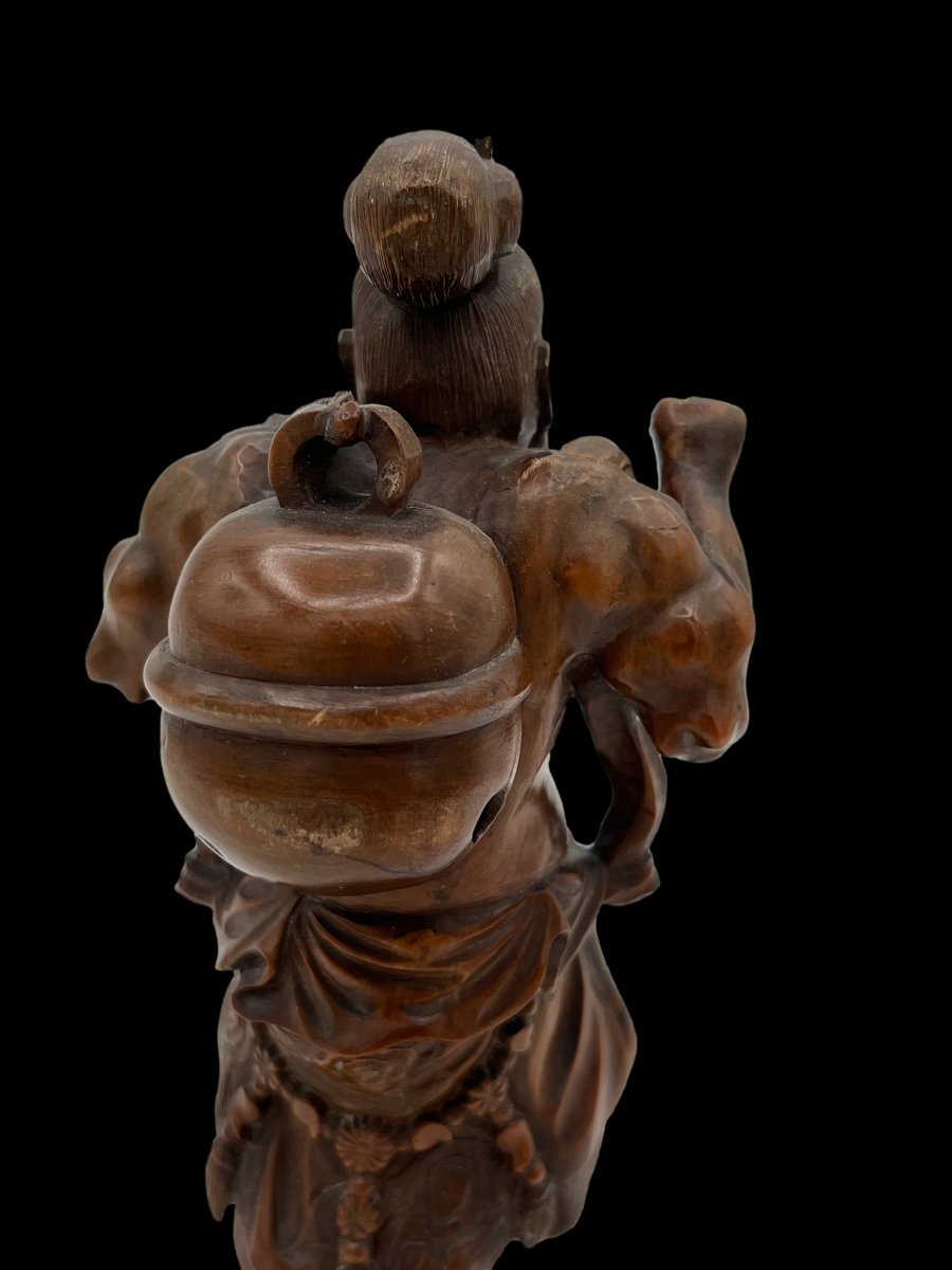 Wooden Okimono - Meiji Period-photo-7