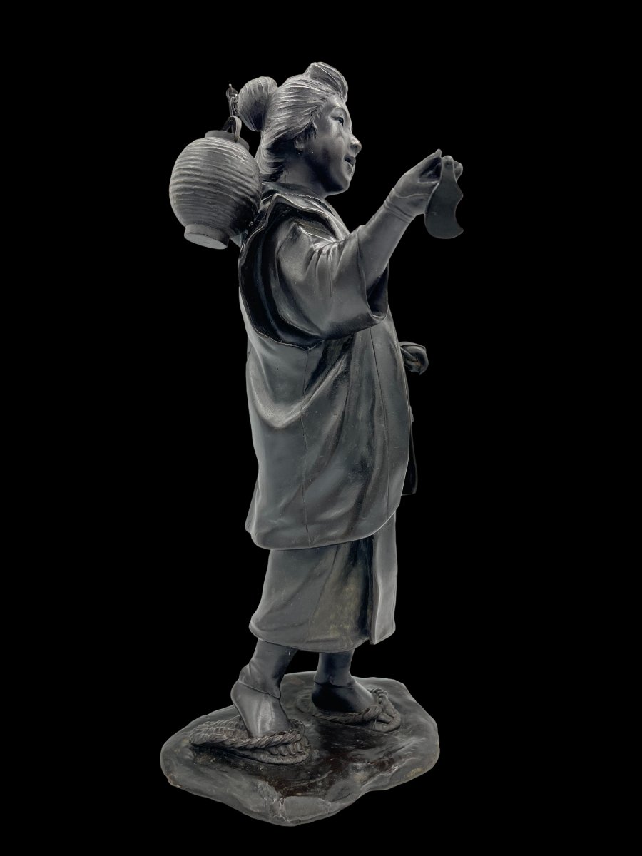 Okimono Bronze - Meiji Period-photo-2
