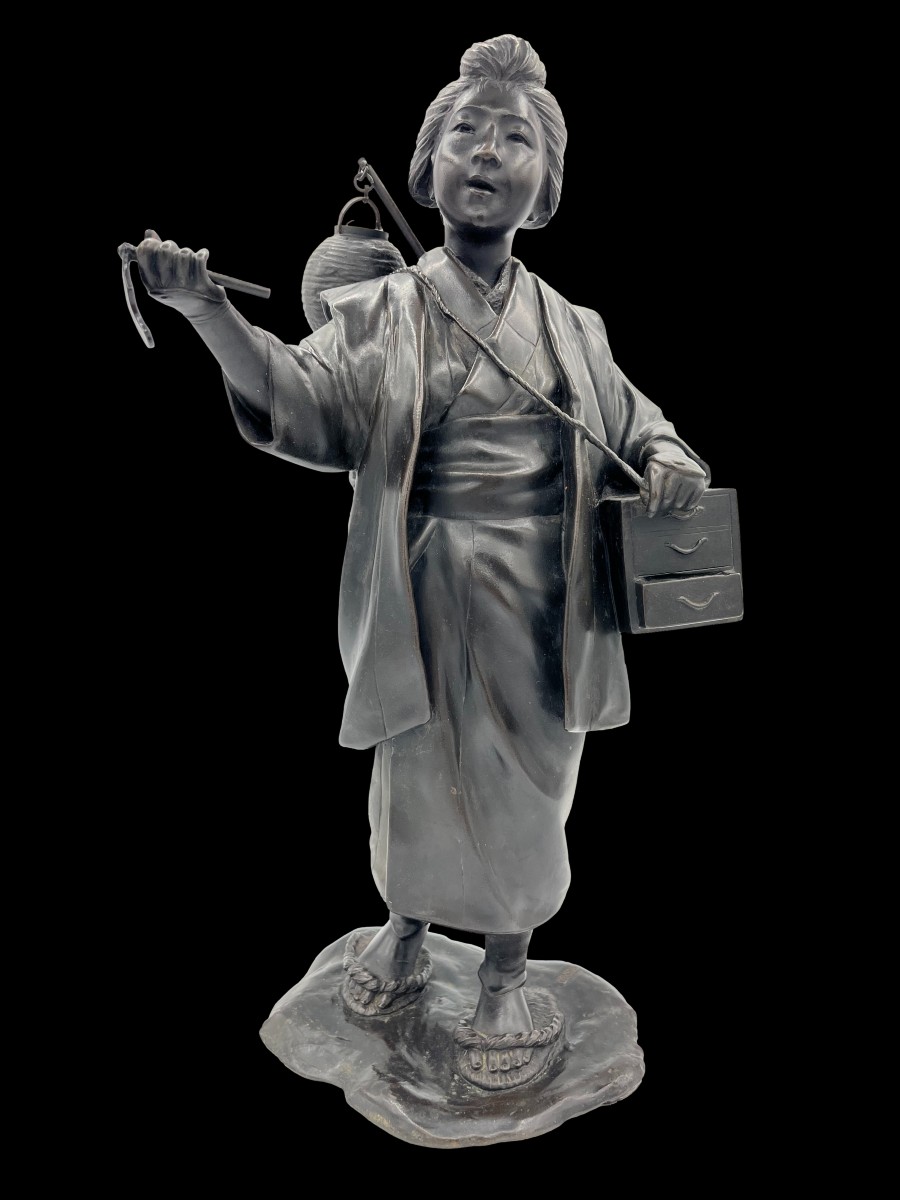 Okimono Bronze - Meiji Period
