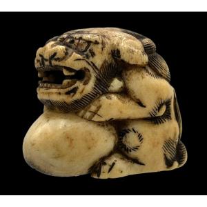 Netsuke shichi - époque Meiji 