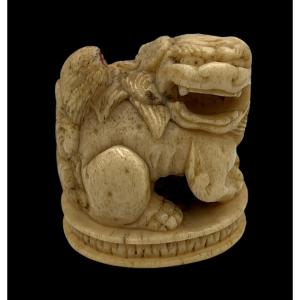Netsuke shichi - époque Meiji 
