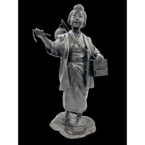 Okimono Bronze - Meiji Period