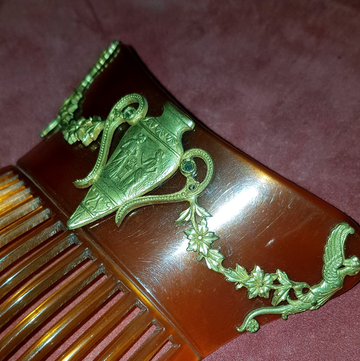 Horn Hair Comb -photo-2