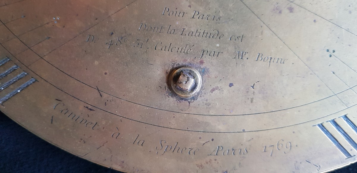 18th Century Bronze Sundial -photo-2