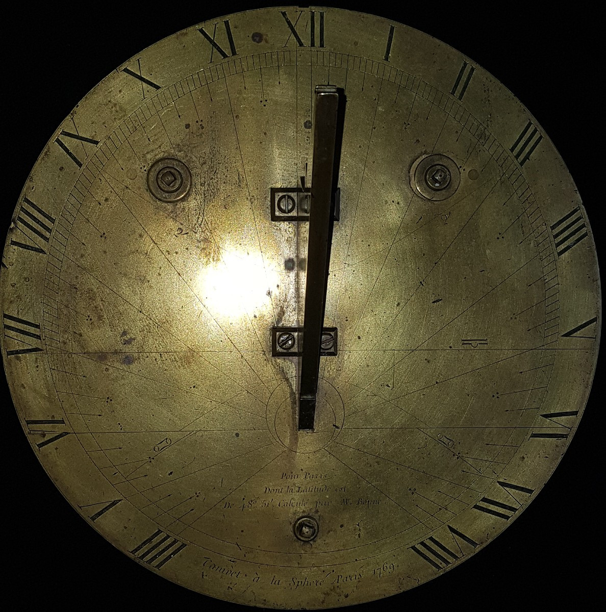 18th Century Bronze Sundial 