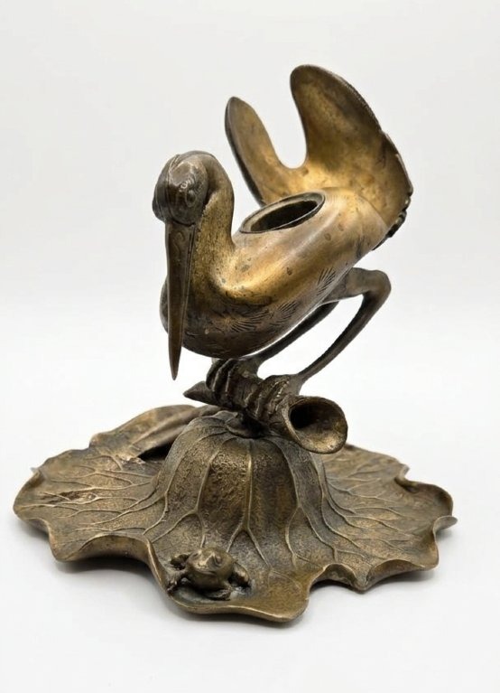 Encrier de table et porte carte Époque Meiji XIXe-photo-2