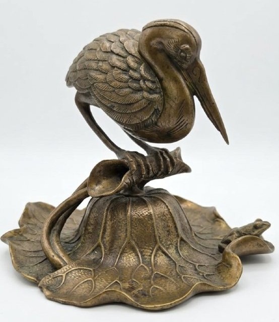 Encrier de table et porte carte Époque Meiji XIXe