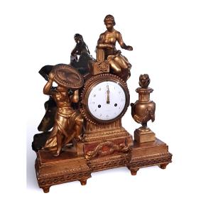 Louis XVI Period Wooden Mantel Clock