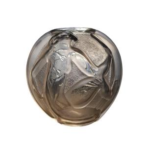 Vase By Edouard Cazaux (1889-1974) And The Cristallerie De Compiègne.