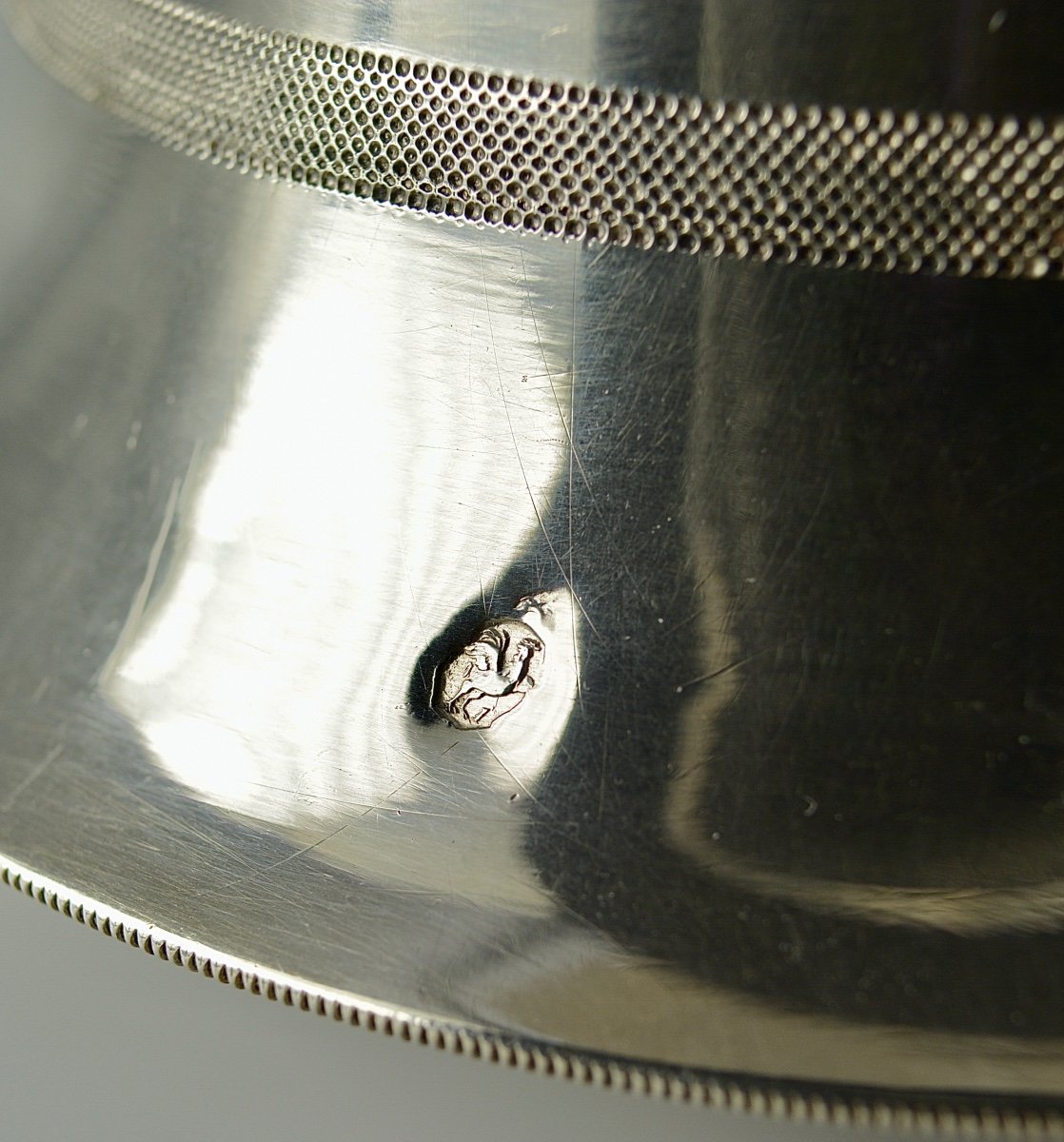 Tasse et sa sous- tasse en Argent , France  vers 1803-photo-6