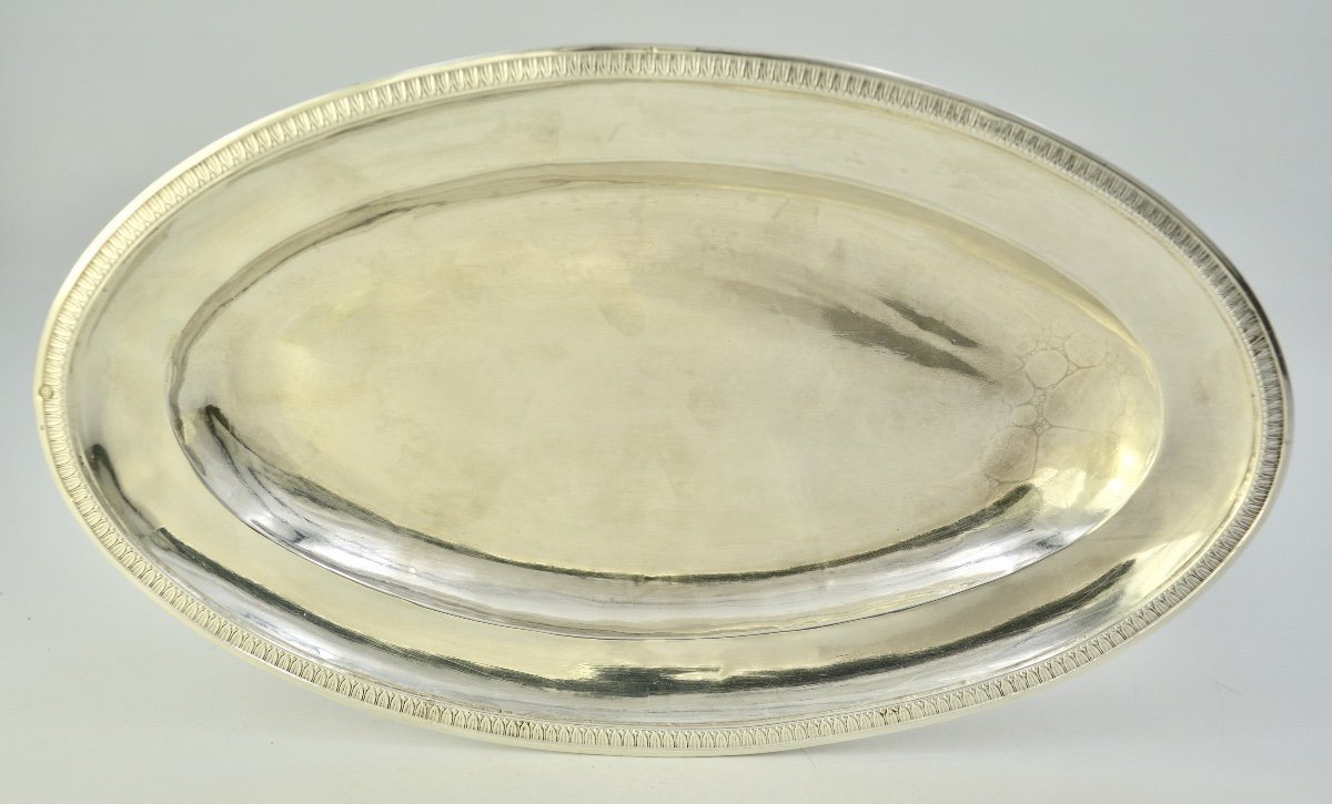 Cruets And Their Silver Tray, France Circa 1820-photo-1