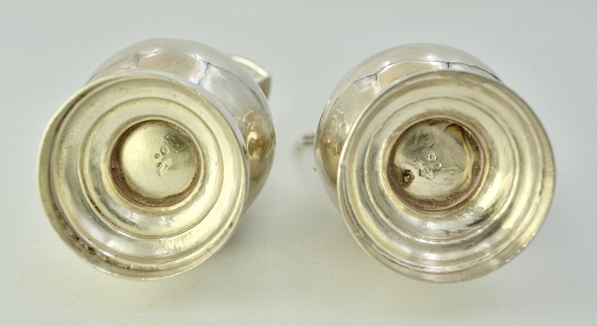 Cruets And Their Silver Tray, France Circa 1820-photo-3