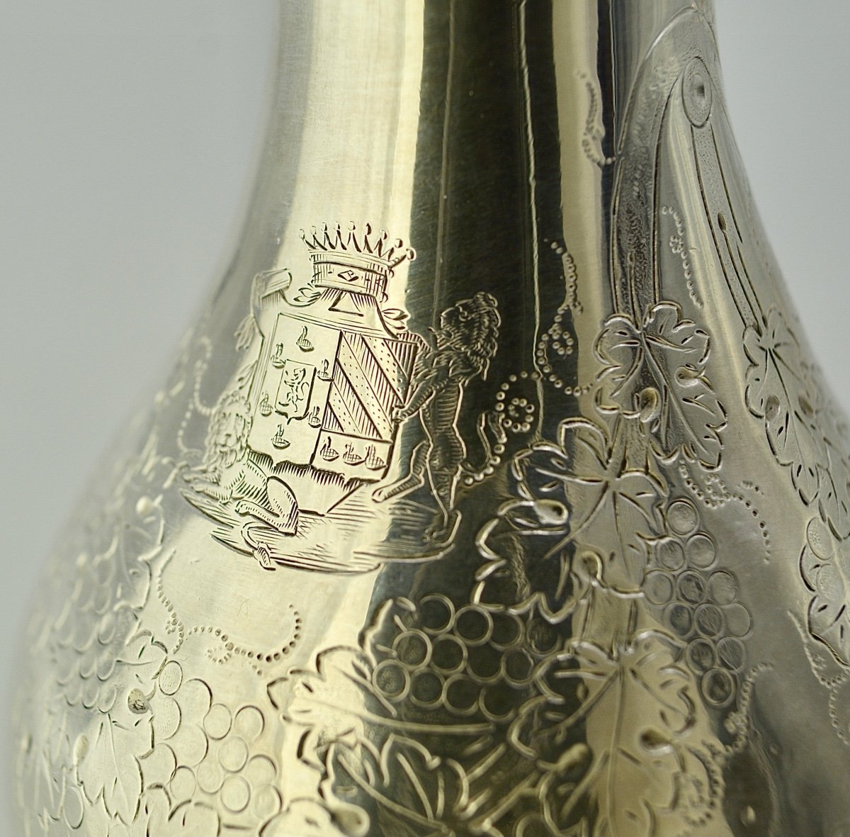Cruets And Their Silver Tray, France Circa 1820-photo-6