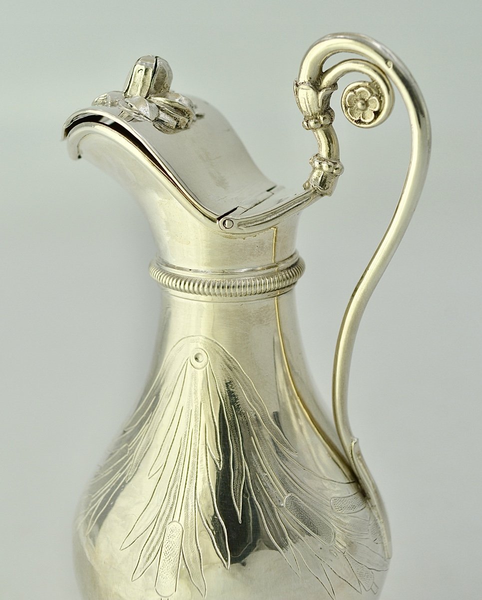 Cruets And Their Silver Tray, France Circa 1820-photo-8