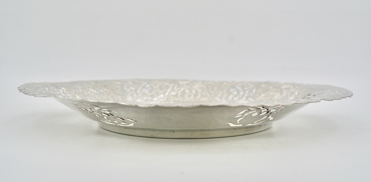 Silver Tray, Oriental Work Middle Of The Twentieth Century-photo-6