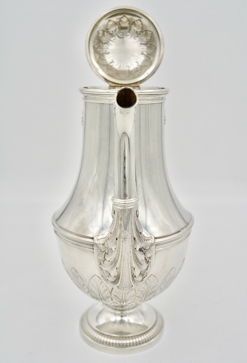Coffee Pot And Its Milk Jug, Silver France By Robert Linzeler Goldsmith-photo-4