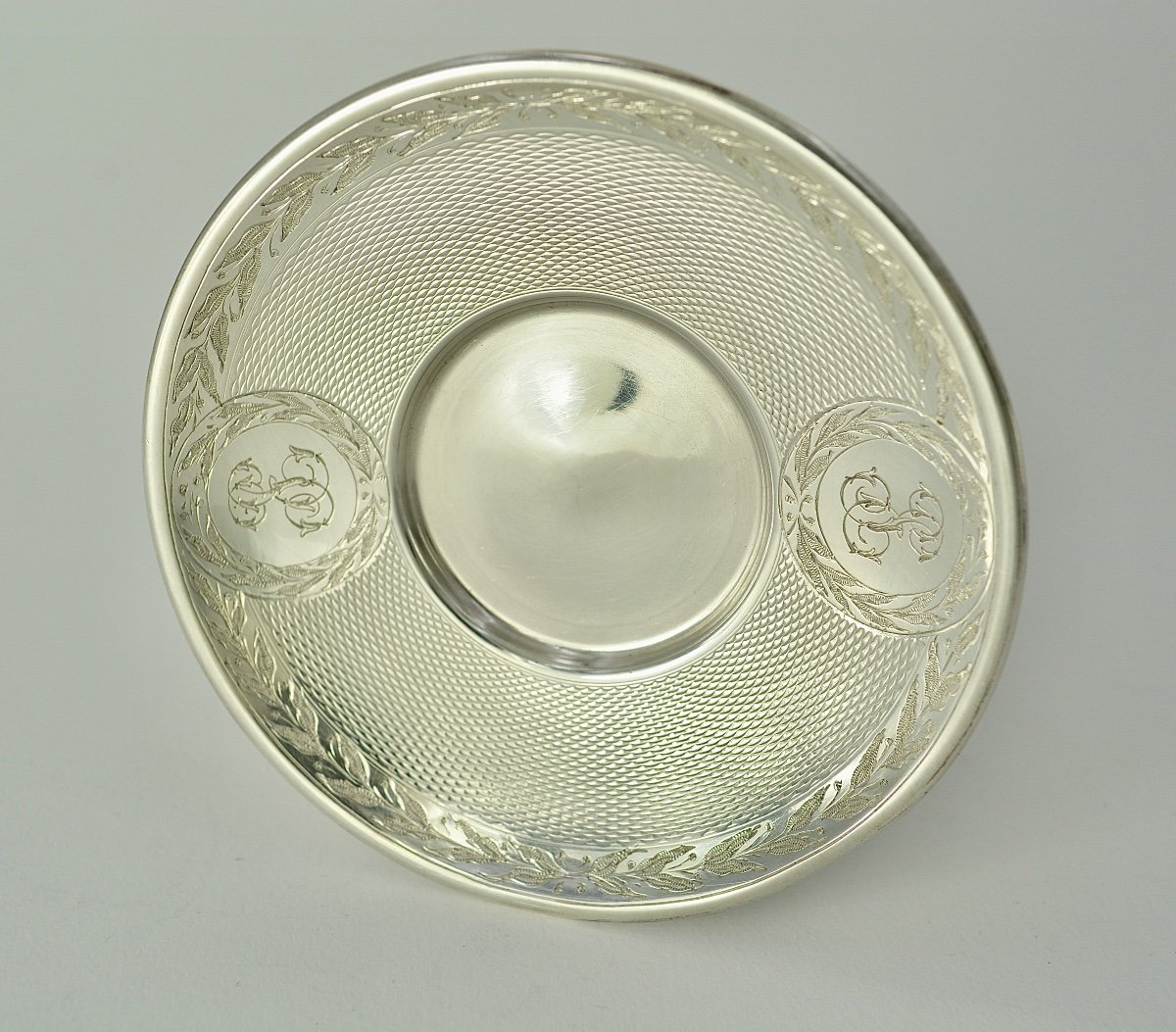 Tasse Et Sa Sous Tasse Argent Napoleon III Par Roussel  Orfèvre / 5 pièces disponibles -photo-6