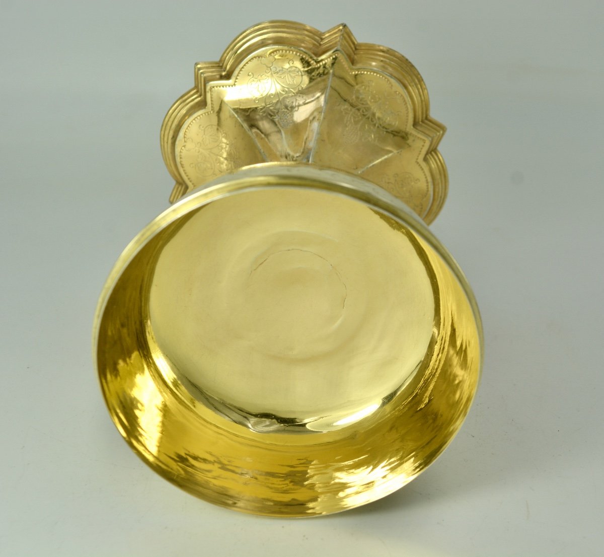Ciborium In Gilded Silver, By Chertier Orfevre, France Circa 1857-photo-2