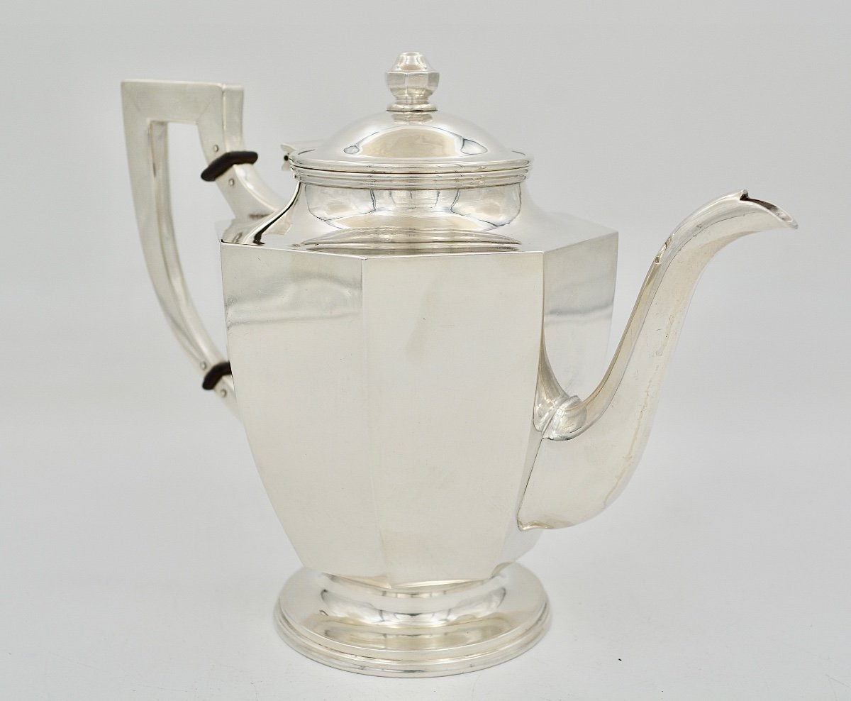 Théière En Argent, Art Deco, XXe Siecle -photo-4