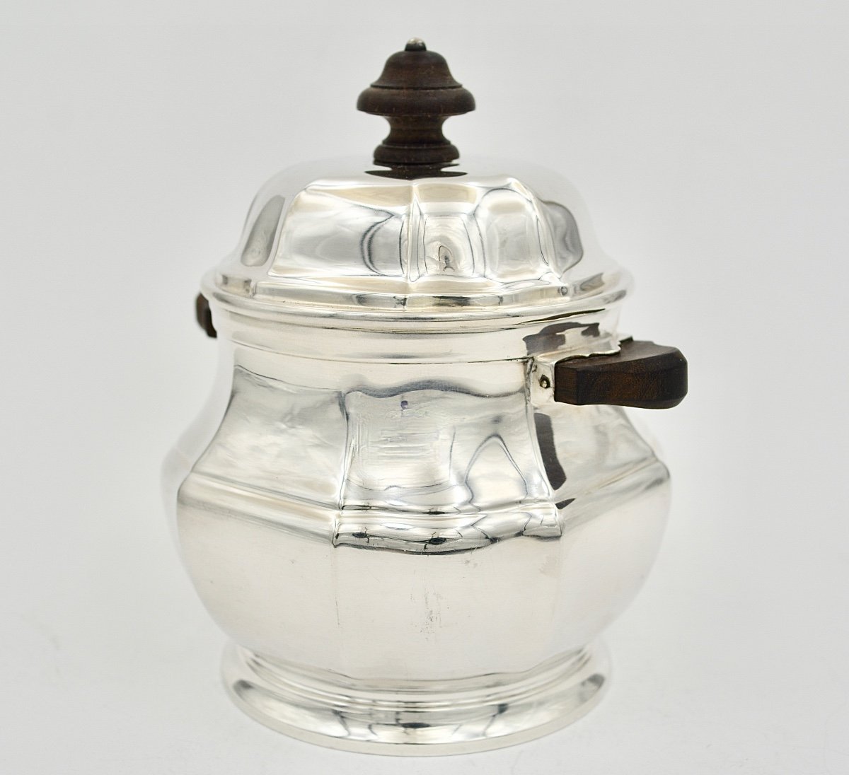 Christofle France, Sucrier En Argent Art Deco -photo-3