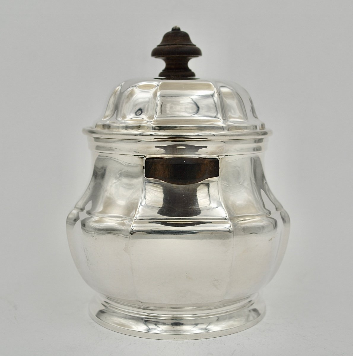 Christofle France, Art Deco Silver Sugar Bowl-photo-4