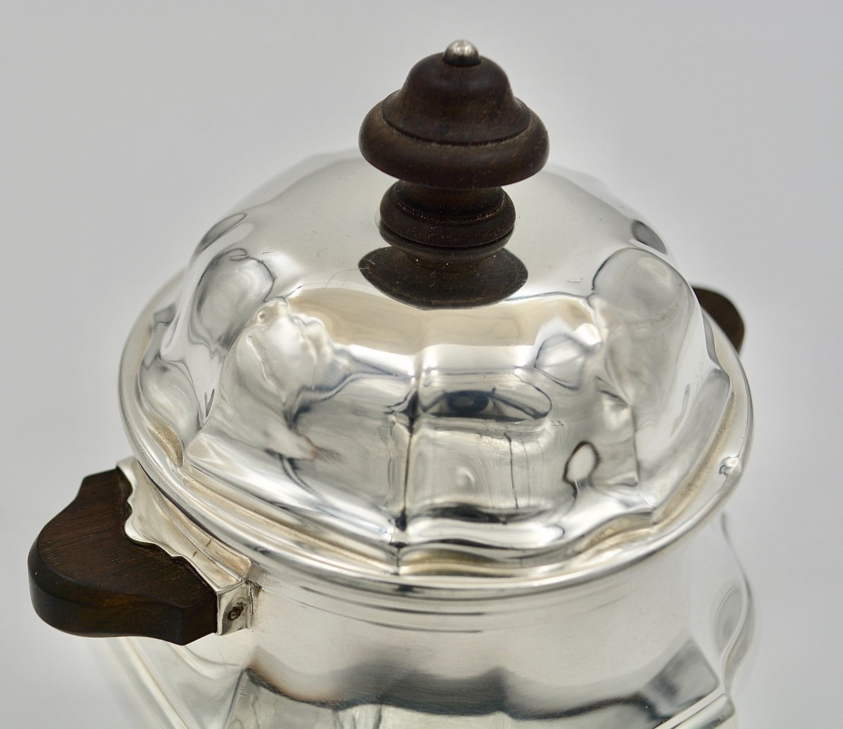 Christofle France, Art Deco Silver Sugar Bowl-photo-2