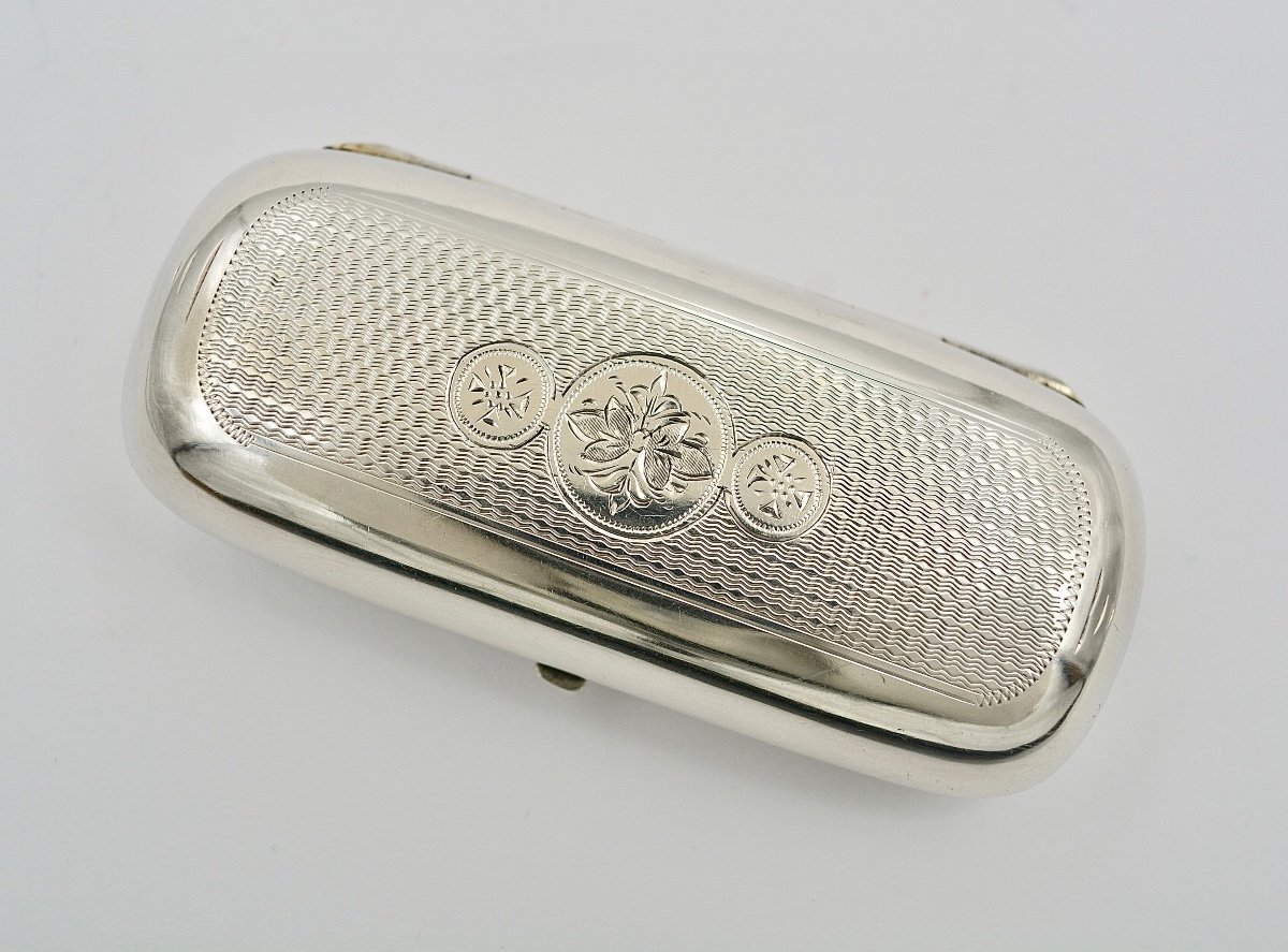 Nineteenth Century Russia, Silver Cigarette Box-photo-2