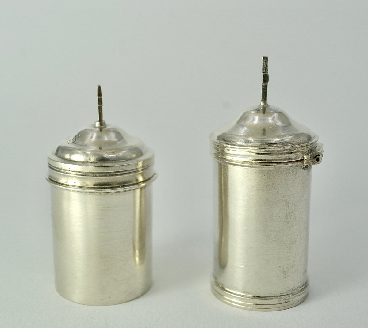 Holy Oil Bulbs In Silver France Circa 1900-photo-7