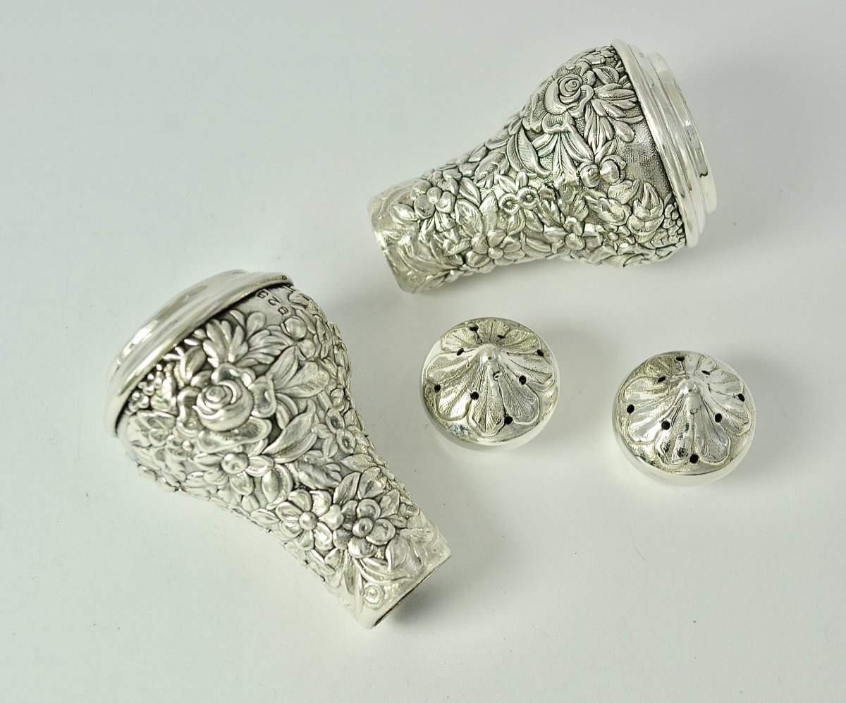 Service à épices En Argent, Art Nouveau Période -photo-4
