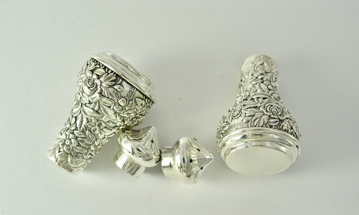 Service à épices En Argent, Art Nouveau Période -photo-1