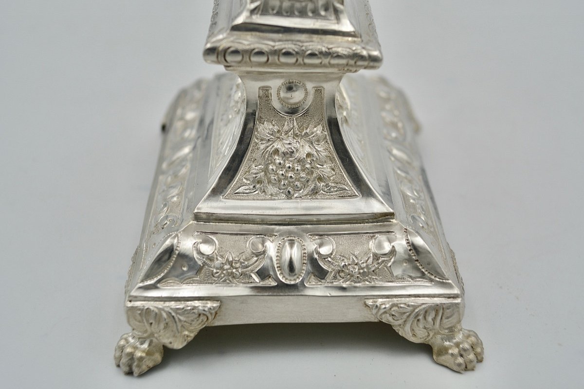 Ostensoir En Argent, France Vers 1850  Par  Favier Orfèvre -photo-5