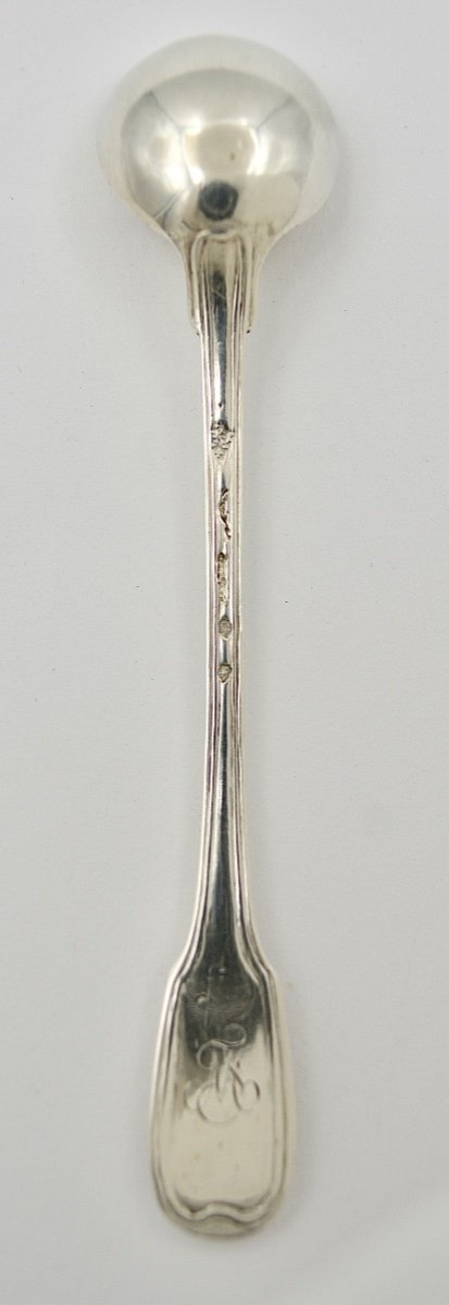 Cuillère / Louche à Moutarde Argent France XVIIIe siècle  Vers 1783-photo-2