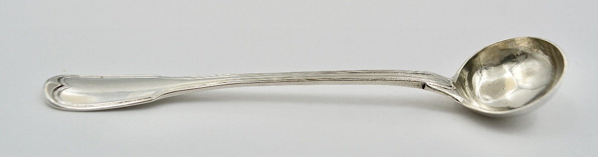 Cuillère / Louche à Moutarde Argent France XVIIIe siècle  Vers 1783-photo-4