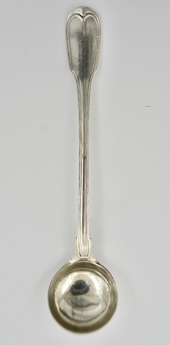 Cuillère / Louche à Moutarde Argent France XVIIIe siècle  Vers 1783-photo-1