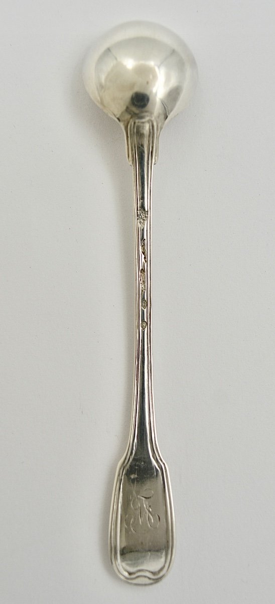 Cuillère / Louche à Moutarde Argent France XVIIIe siècle  Vers 1783-photo-2