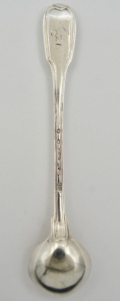 Cuillère / Louche à Moutarde Argent France XVIIIe siècle  Vers 1783-photo-3
