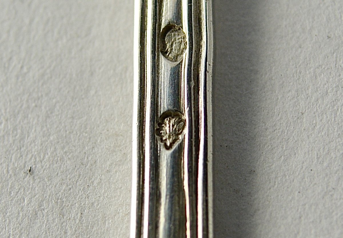 Cuillère / Louche à Moutarde Argent France XVIIIe siècle  Vers 1783-photo-4