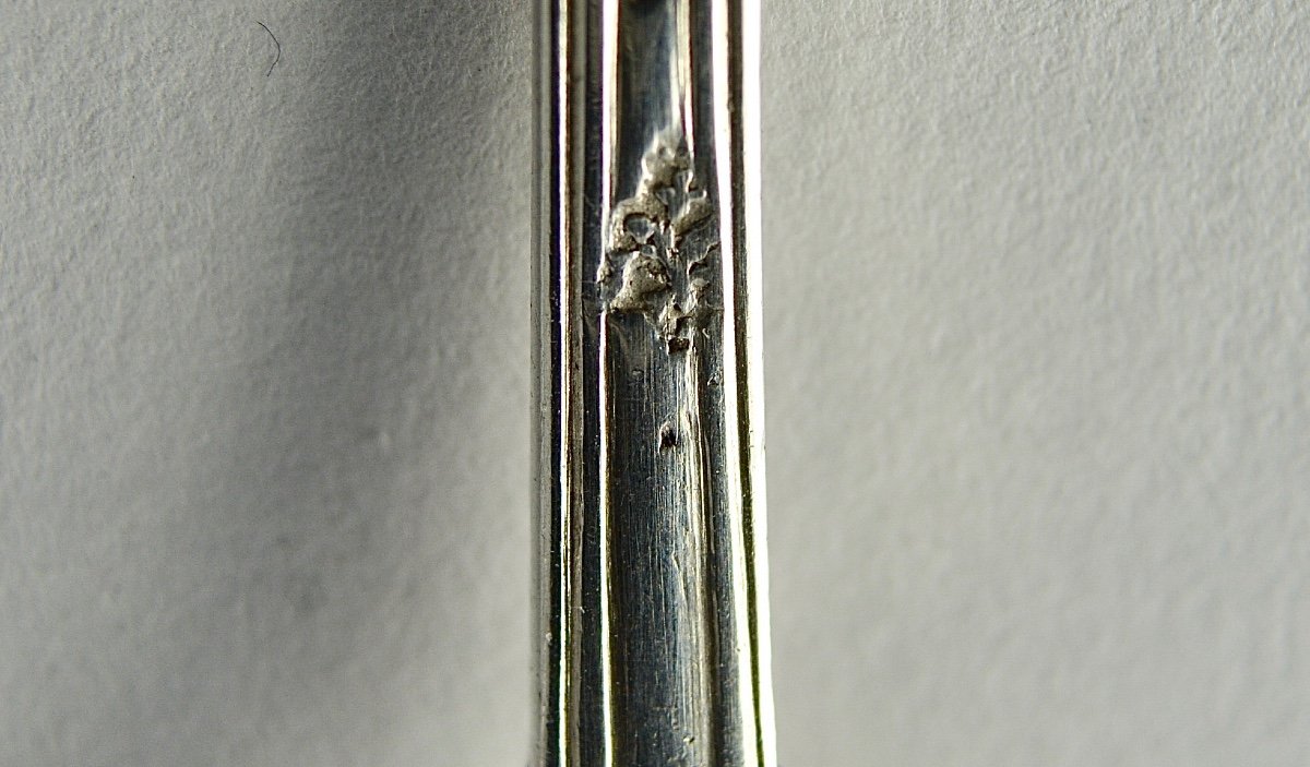 Cuillère / Louche à Moutarde Argent France XVIIIe siècle  Vers 1783-photo-6