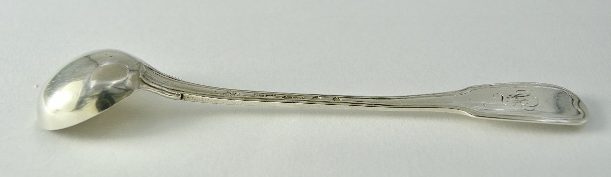 Cuillère / Louche à Moutarde Argent France XVIIIe siècle  Vers 1783-photo-8