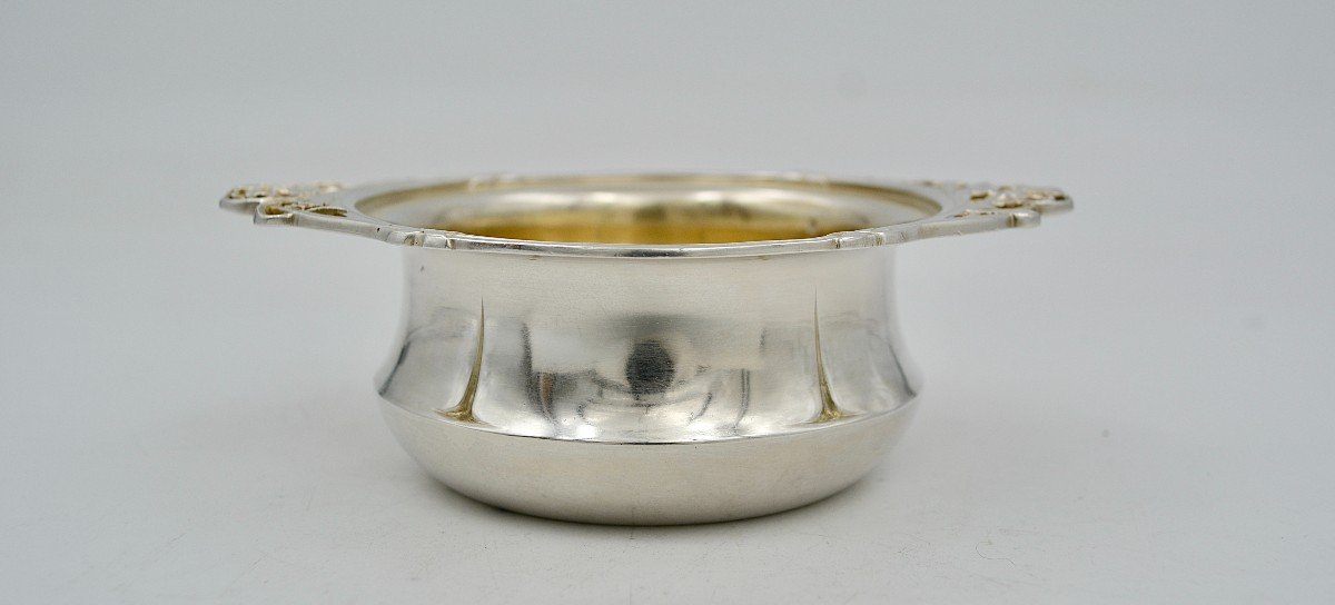 Art Nouveau. Silver Sugar Bowl France Around 1900-photo-1