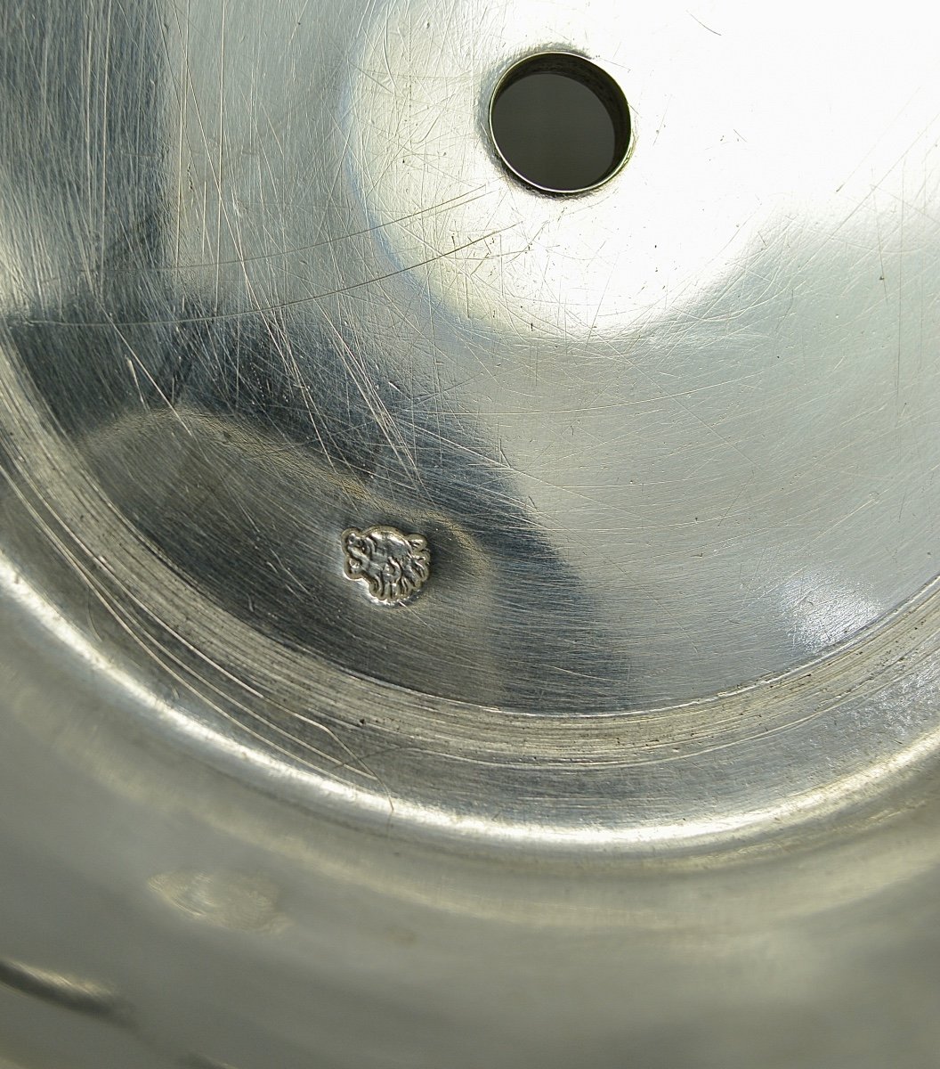 Oil And Vinegar Pot In Silver, France 18th Century 1783-photo-7