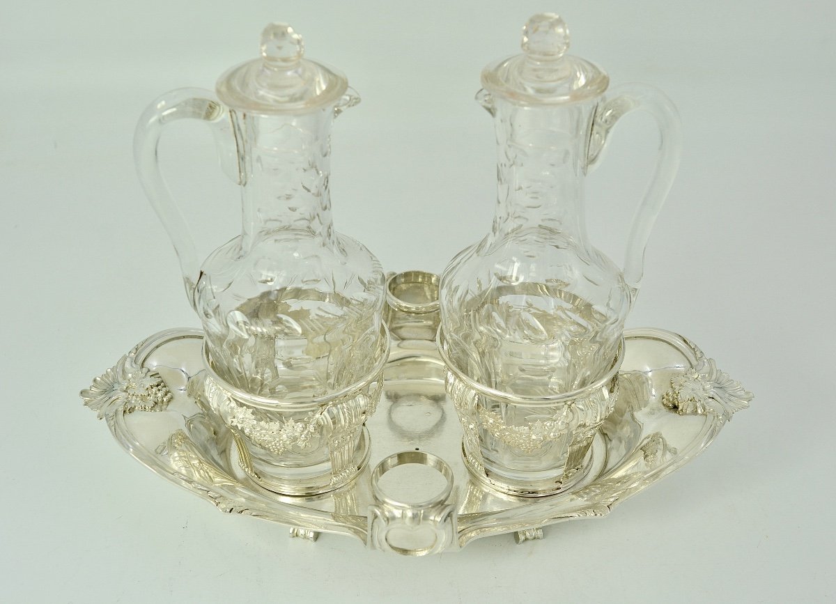 Oil And Vinegar Pot In Silver, France 18th Century 1783