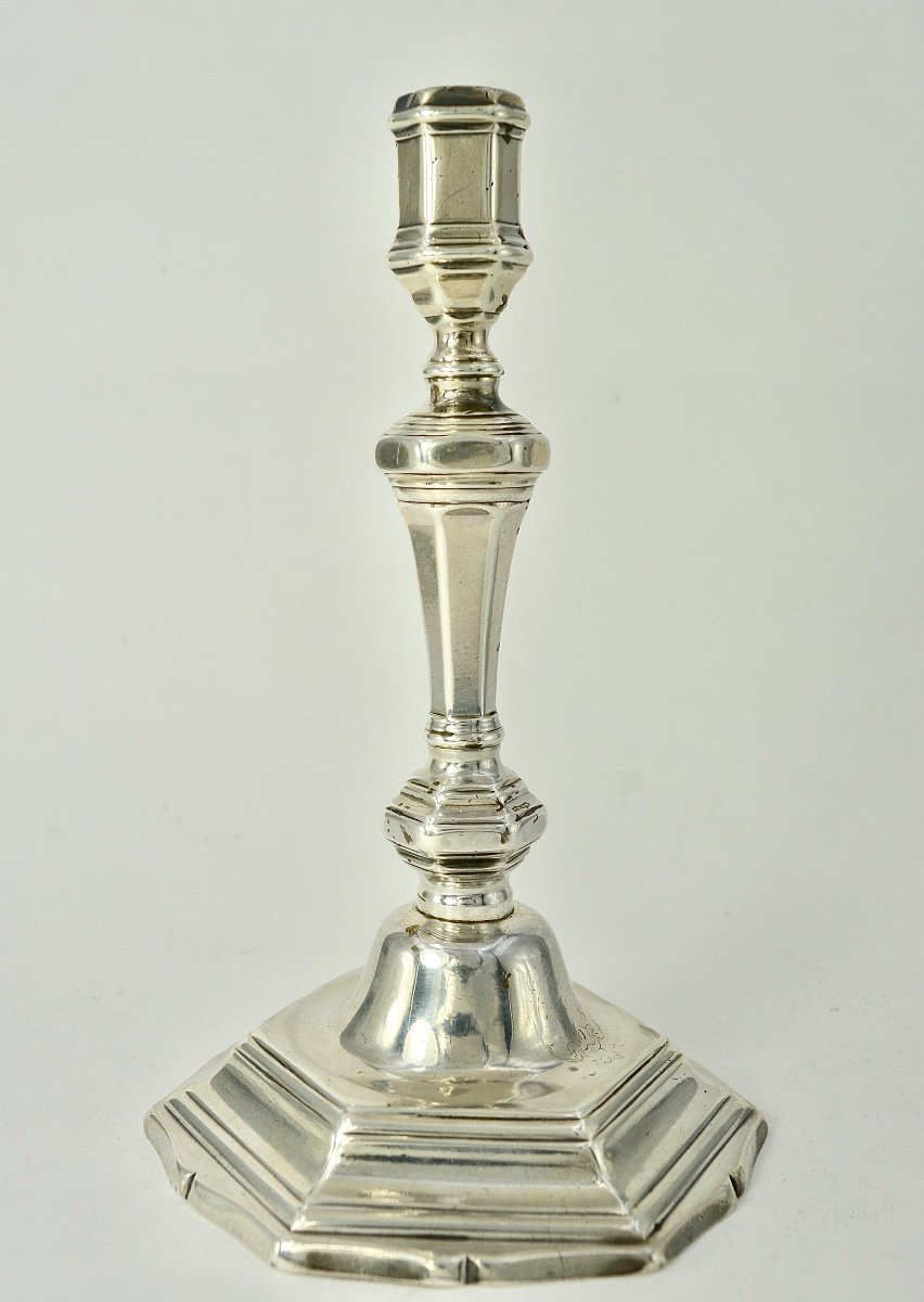 Flambeau En Argent, France XVIIIe Siecle -photo-2