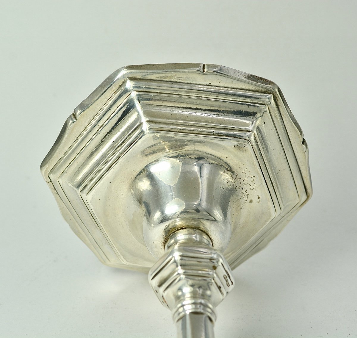 Flambeau En Argent, France XVIIIe Siecle -photo-2